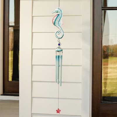 Solar Seahorse Wind Chime
