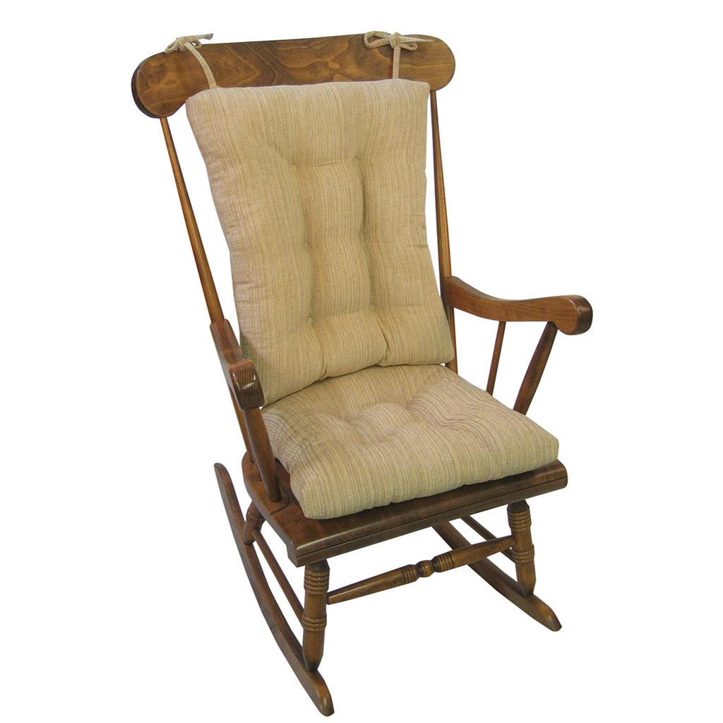 XL Rocking Chair Cushion Set with Gripper Bottom - Cracker Barrel