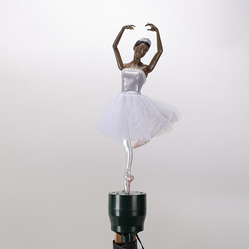 Animated African American Ballerina Tree Topper Cracker Barrel