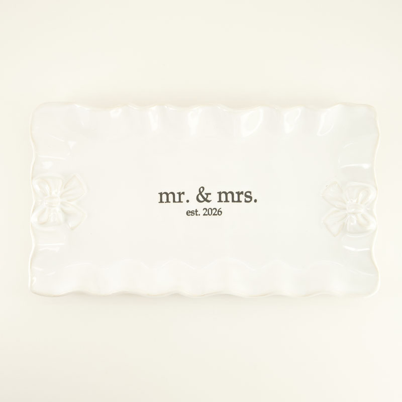Stoneware Bow Platter