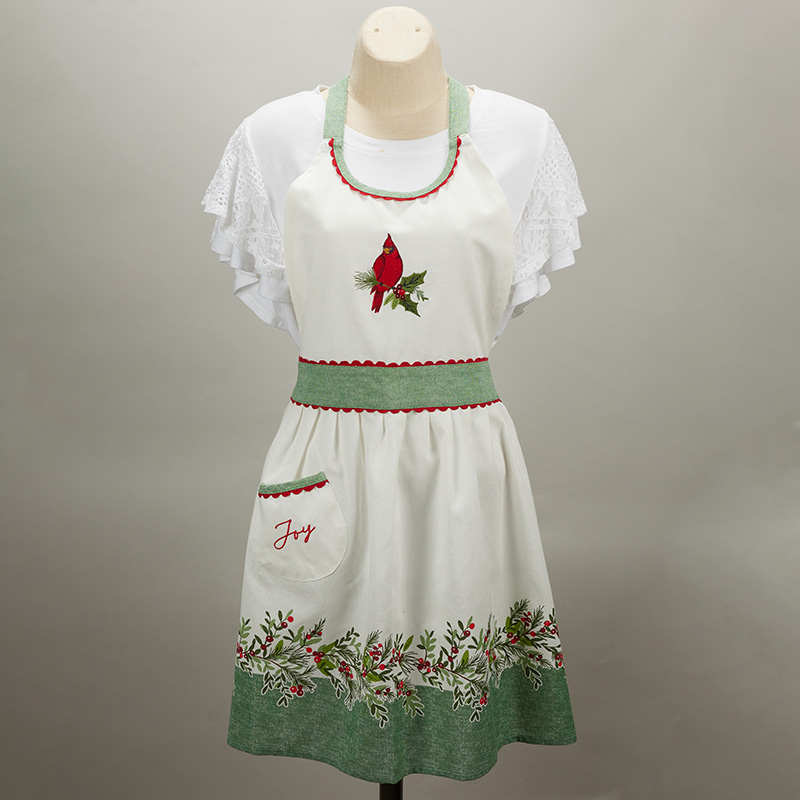 Cardinal Hostess Apron Cracker Barrel 6515