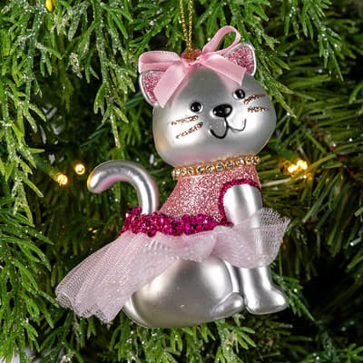 Glitter Kitten Ornament