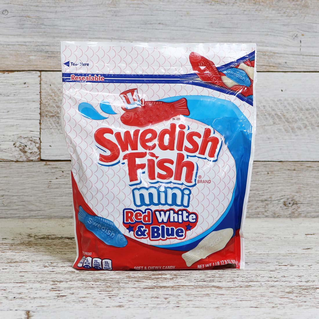 One Fish Two Fish Red Fish Blue Fish - Swedish Fish and blue gummy sharks