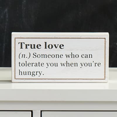 True Love Definition Block Sign