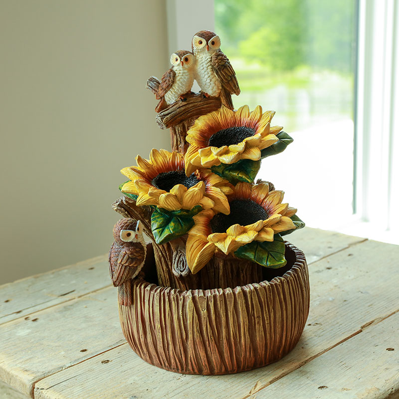 Sunflower Fountain Cracker Barrel