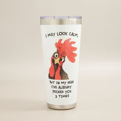 Pecked You 3 Times 32 Oz. Tumbler