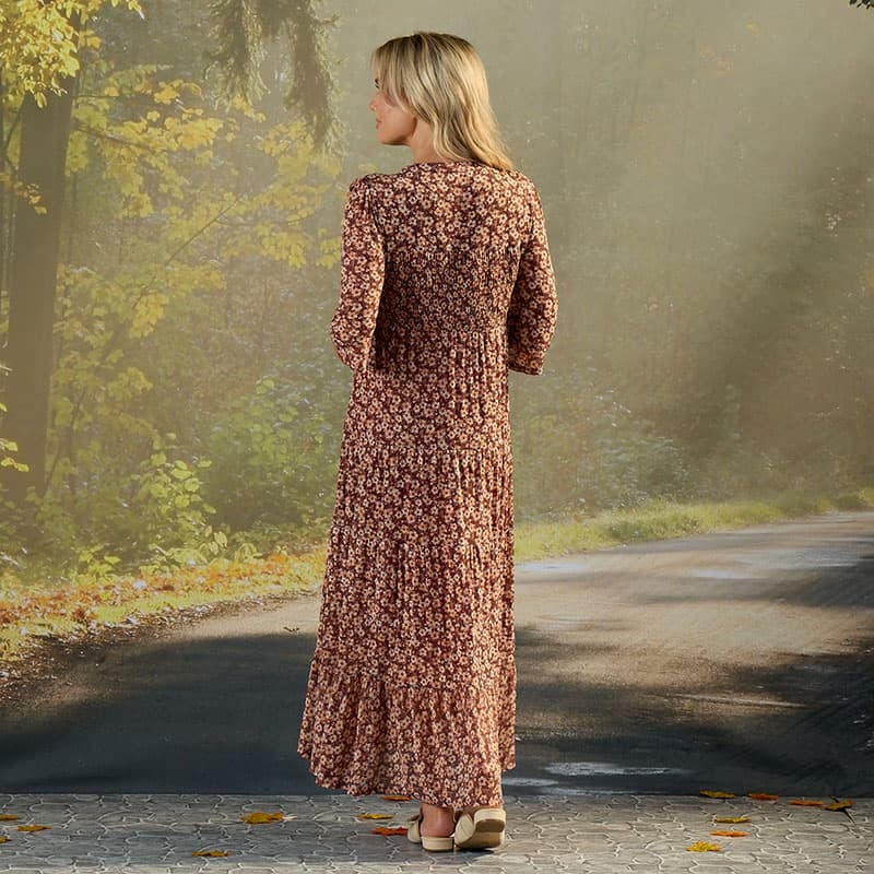 ロージールーチェ Brown Petals Dress ロージールーチェ Brown Petals Dress