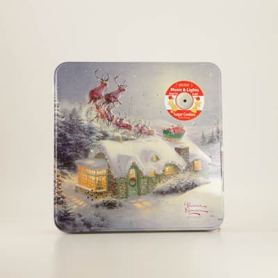Light and Sound Kinkade Cookie Tin