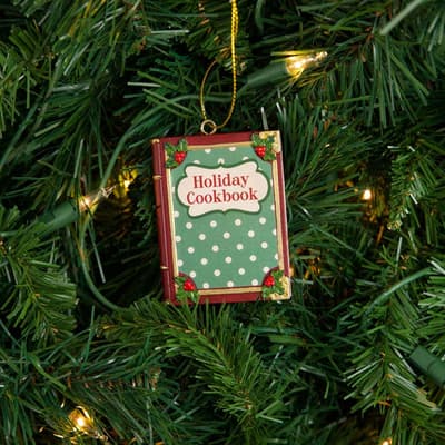 Christmas Cookbook Ornament