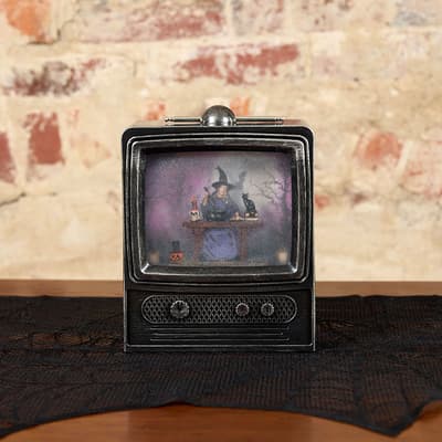 Witch TV Glitter Globe