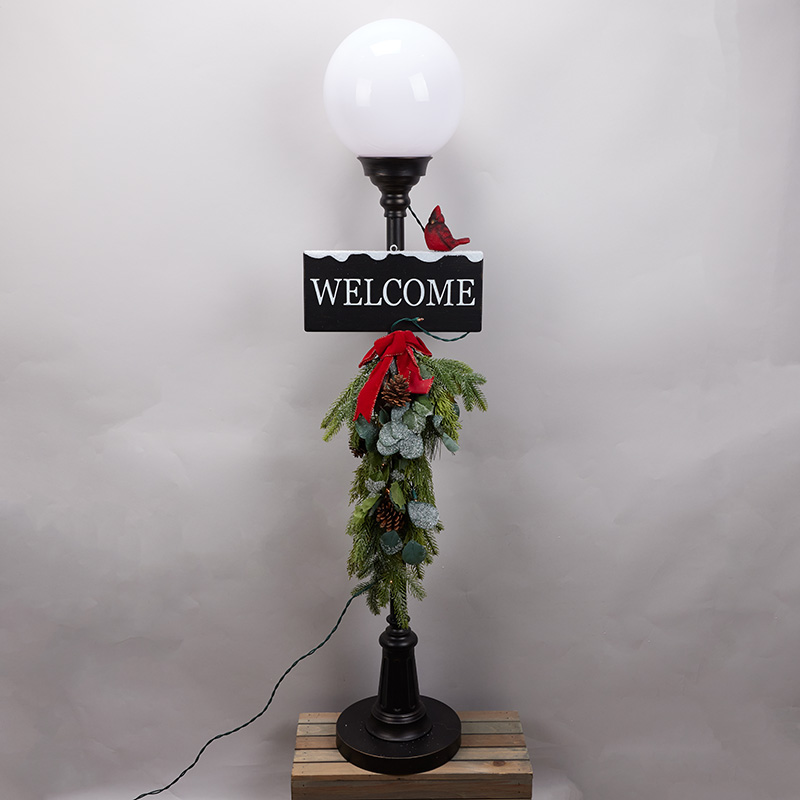 Merry Christmas Cardinal Lamp Post - Cracker Barrel
