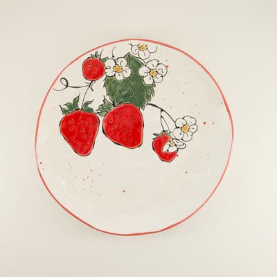 Strawberries Dinner Plate