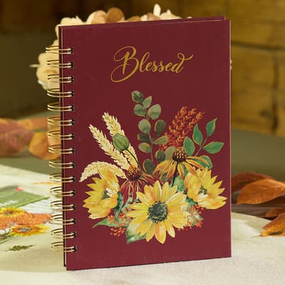 Sunflower Blessed Spiral Journal