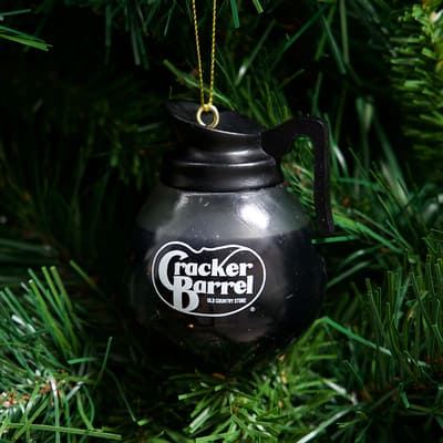 Cracker Barrel Coffee Pot Ornament