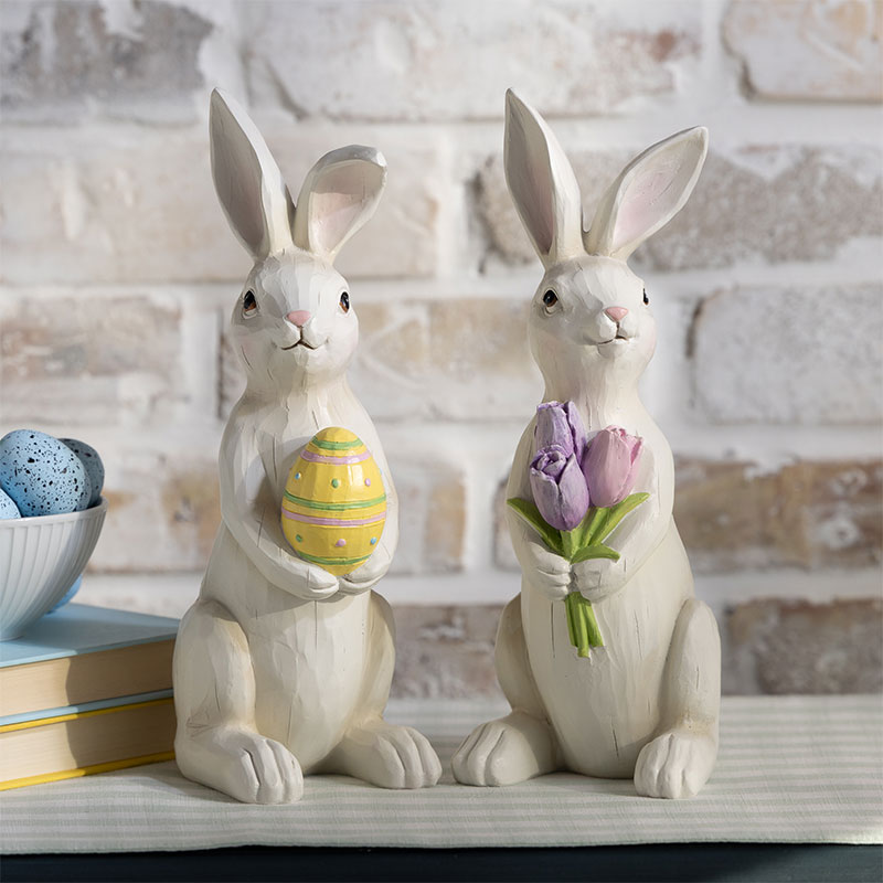 Easter Wood outlet Bunnys and Easter Wood Tulip