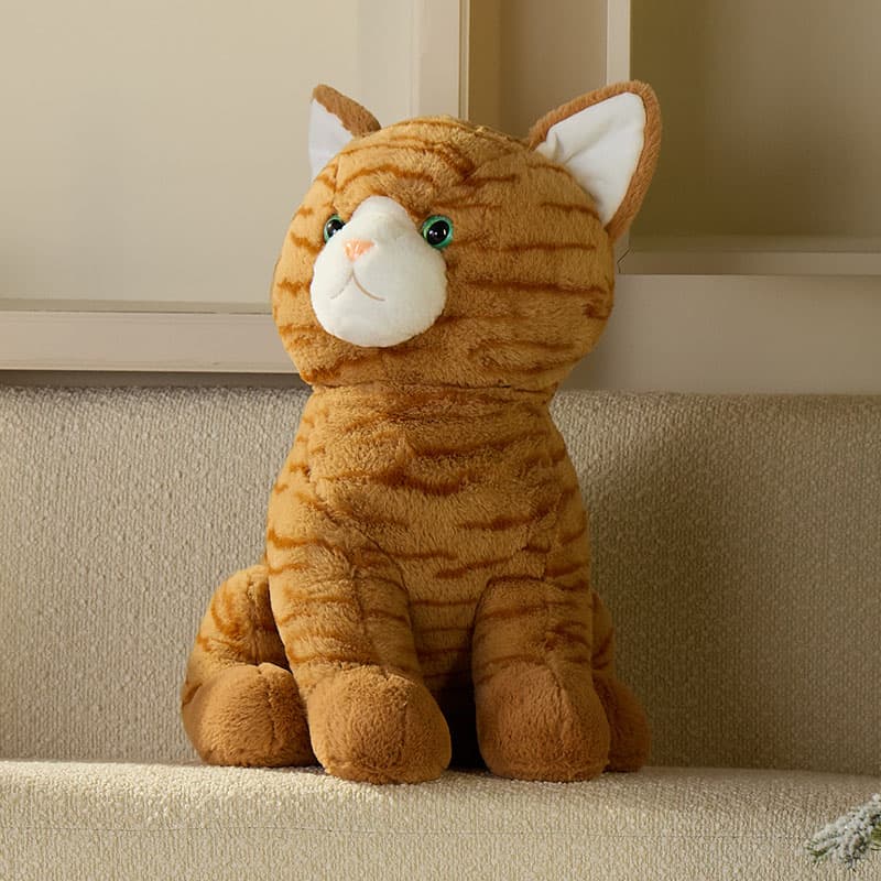 Jumbo Orange Tabby Cat Plush Cracker Barrel