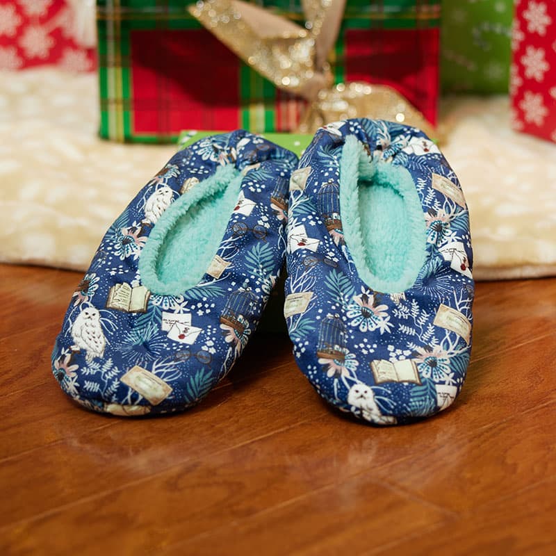 Blue Hedwig Print Slipper Socks Cracker Barrel