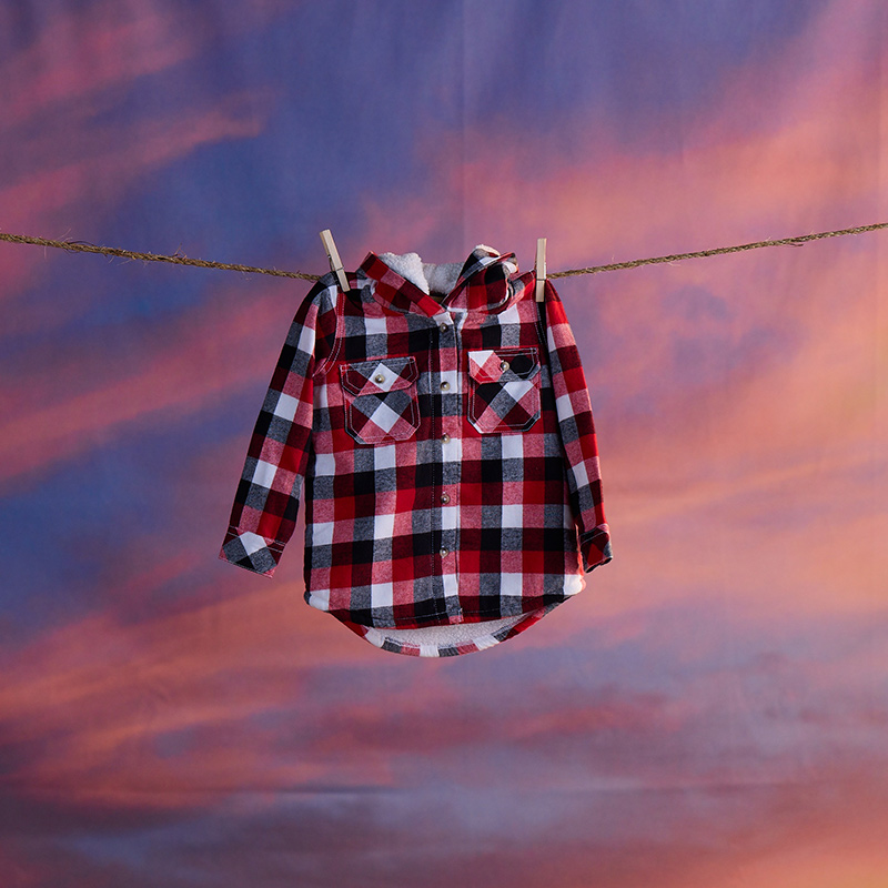 Scattered Generations Red Sherpa Hoodie