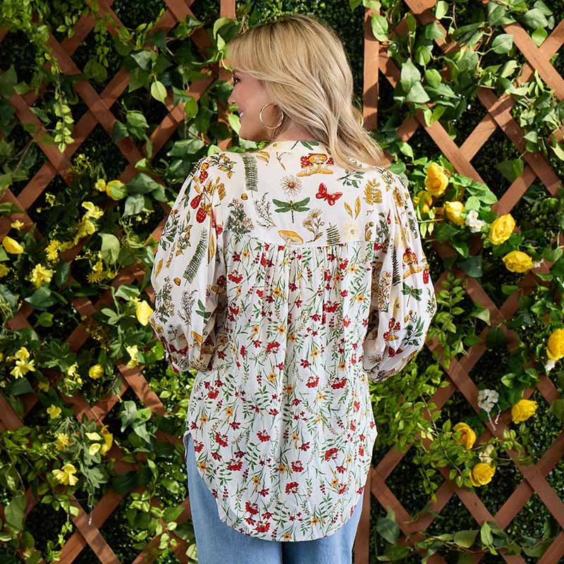 Garden Print Top - Cracker Barrel