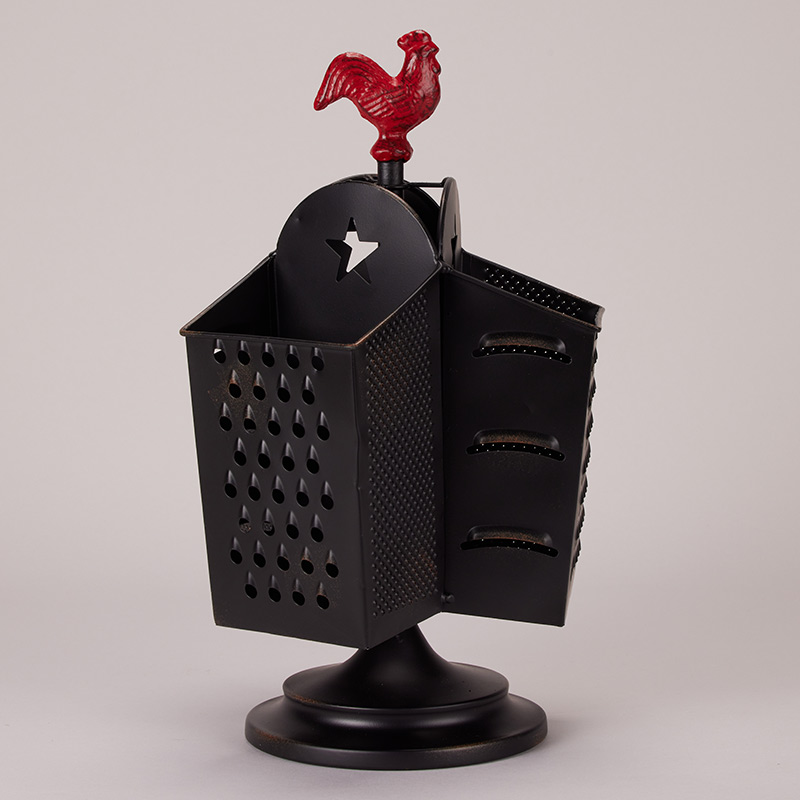 Rooster Metal Grater Caddy Cracker Barrel