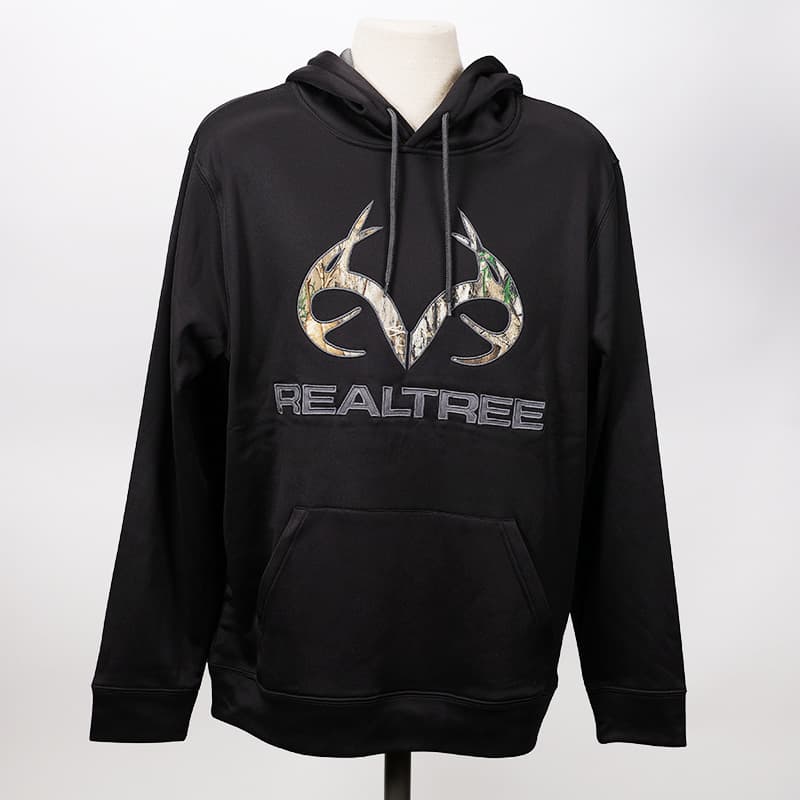 Realtree Fishing Men's Black Hoodie