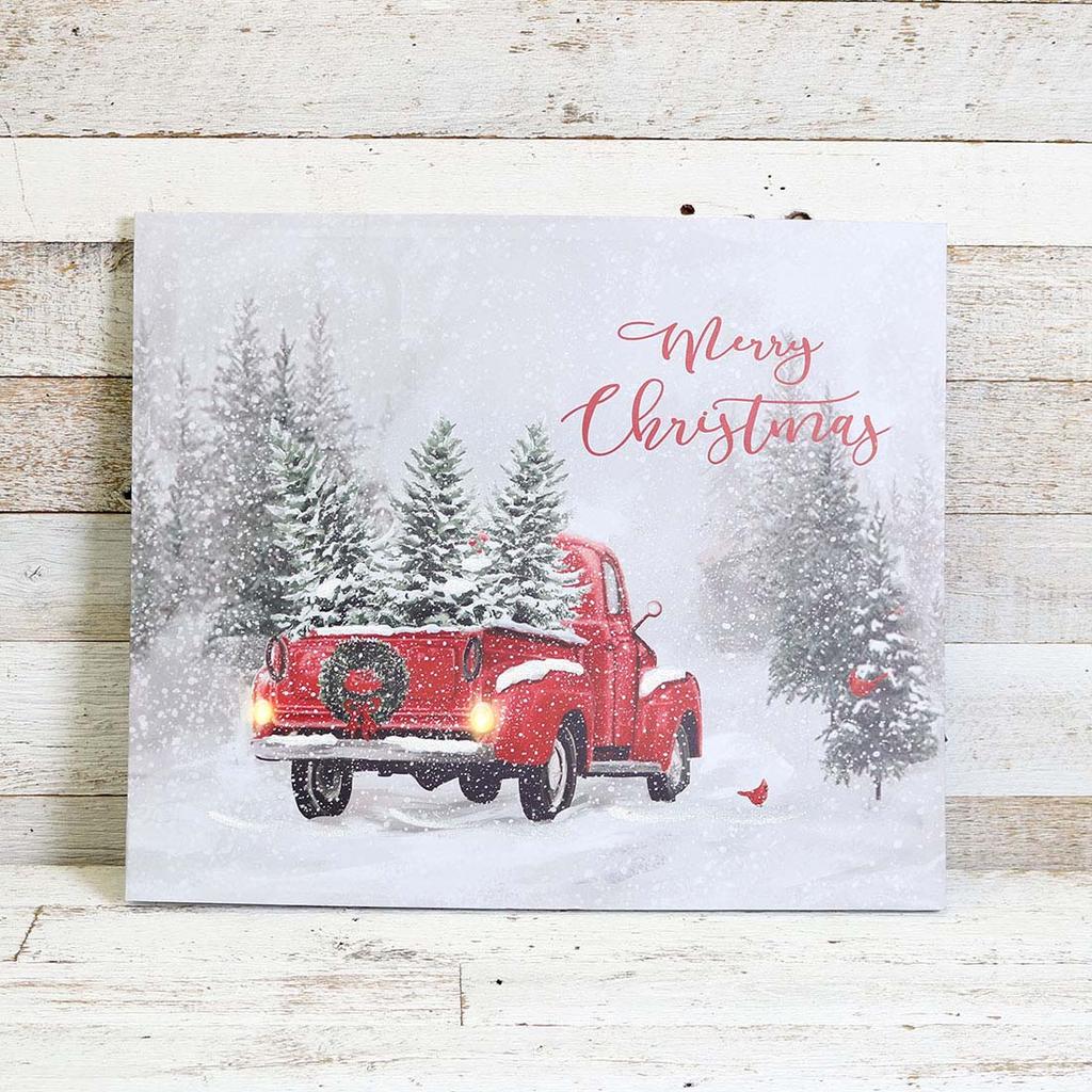 Christmas light up canvas pictures sales