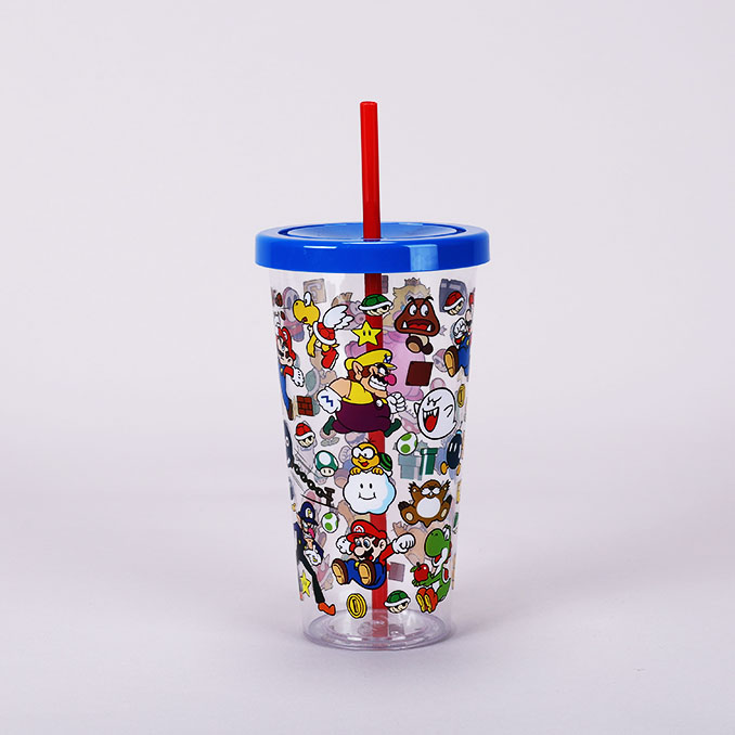 Super Mario: Home & Party Straw Tumbler (Underwater Course)