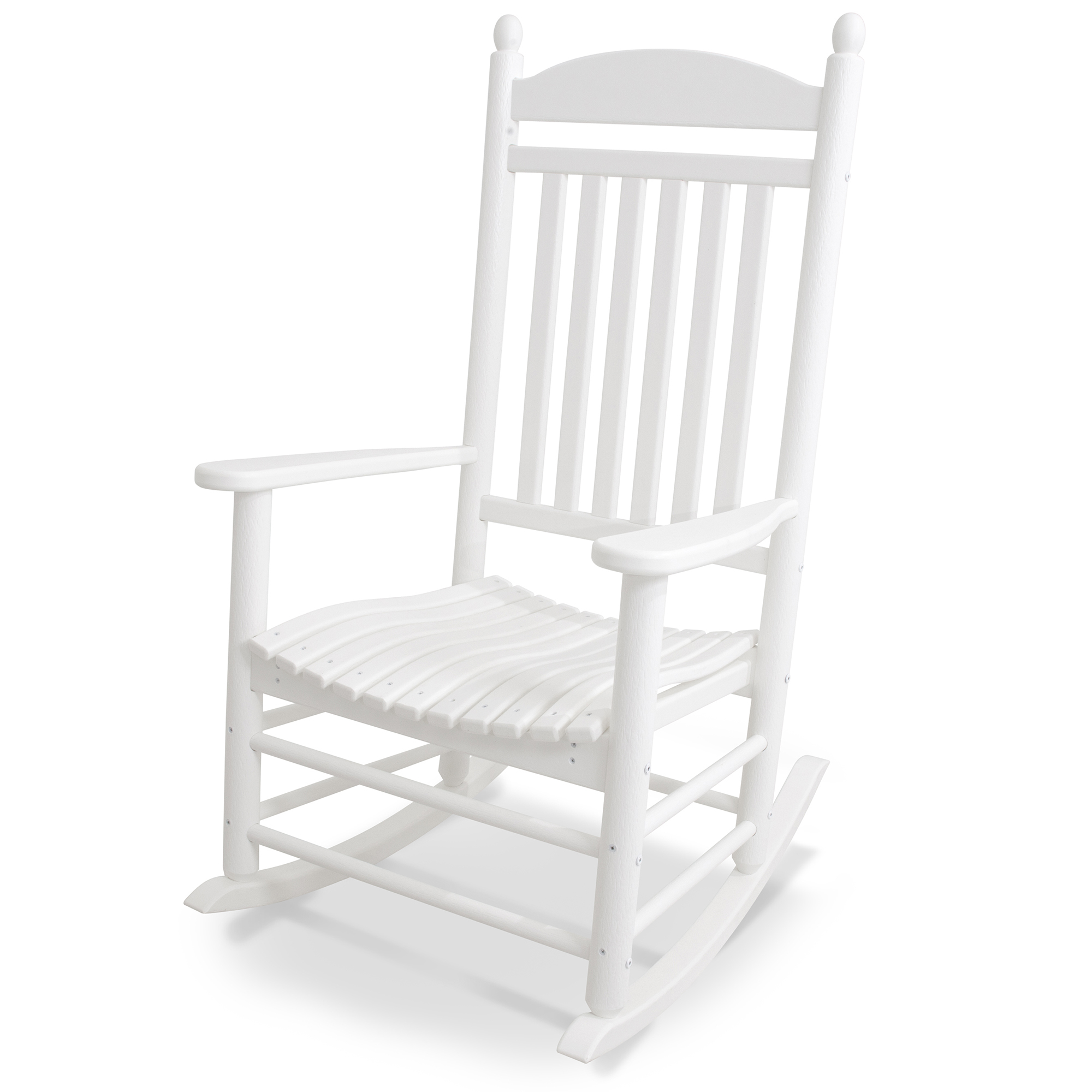 Polywood white rocking chair