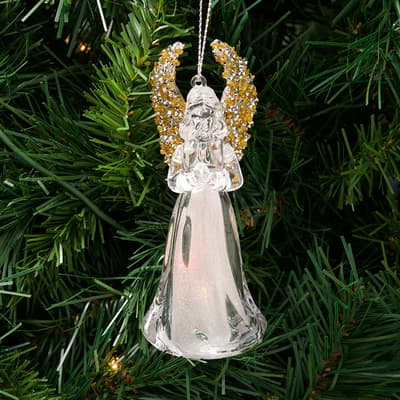 Light Up Praying Angel Ornament