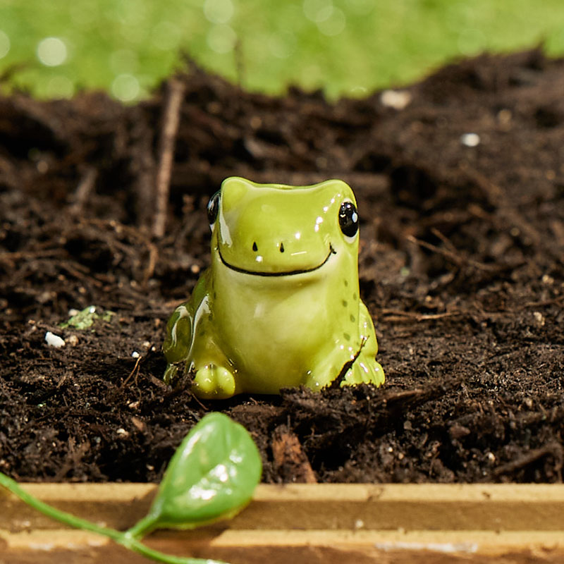 Solar Frog Leaning Figurine - Cracker Barrel