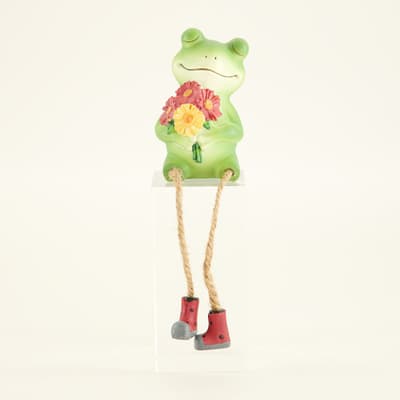 Frog with Bouquet Sitter