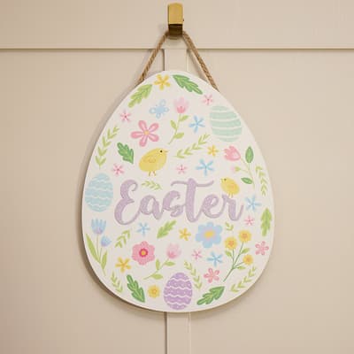 Wood Egg Easter Wall Decor