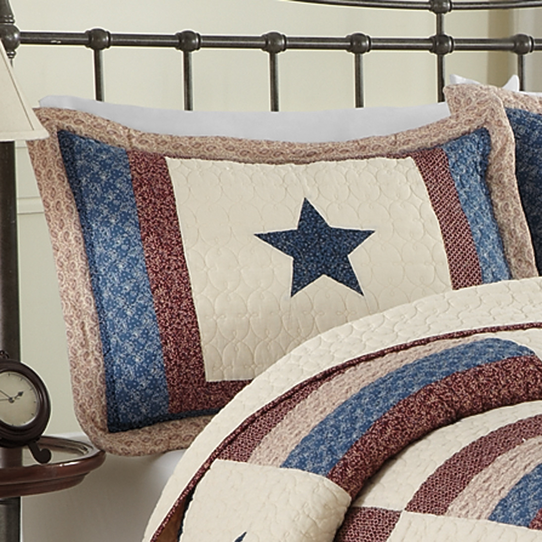 Roosevelt Quilted Standard Sham Cracker Barrel
