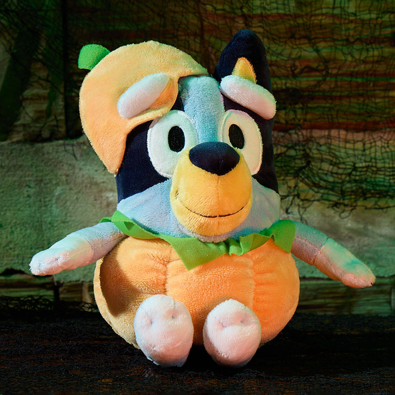 9 inch Bluey with Pumpkin Costume Plush Cracker Barrel