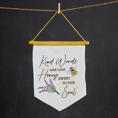 Bee Fabric Wall Hanging