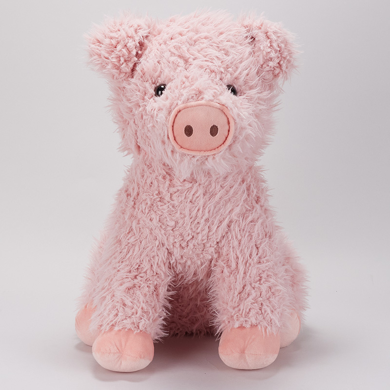 Huge Pink Pig Plush Basket