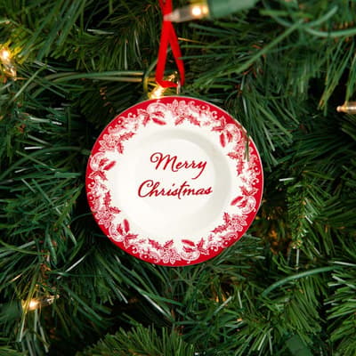 Christmas Plate Ornament