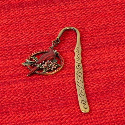 Cardinal Charm Bookmark