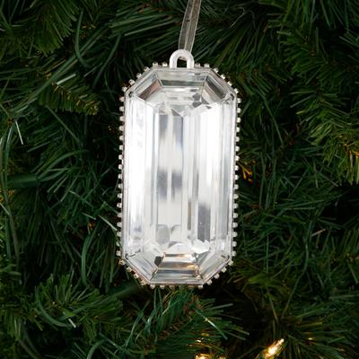 Large Gem Ornament - Emerald Shape