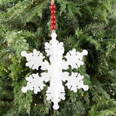 Metal Snowflake Ornament - Large