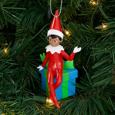 African American Elf on Shelf Ornament