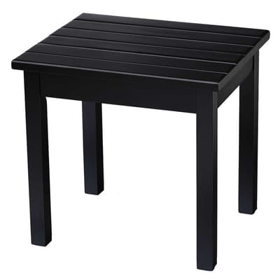 Square-Leg Side Table - Black