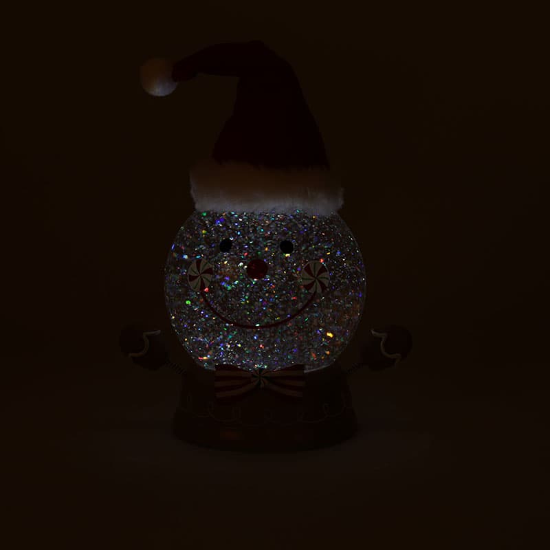 Lighted Candle Small Glitter Globe - Cracker Barrel
