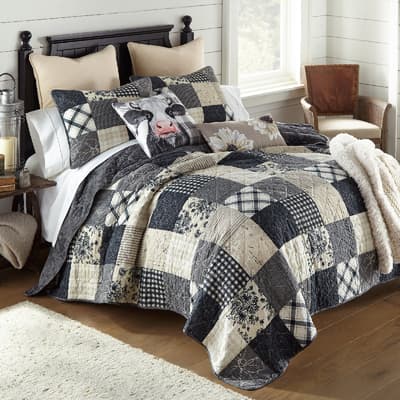Donna Sharp Augusta 3 Piece Cotton Queen Quilt Set