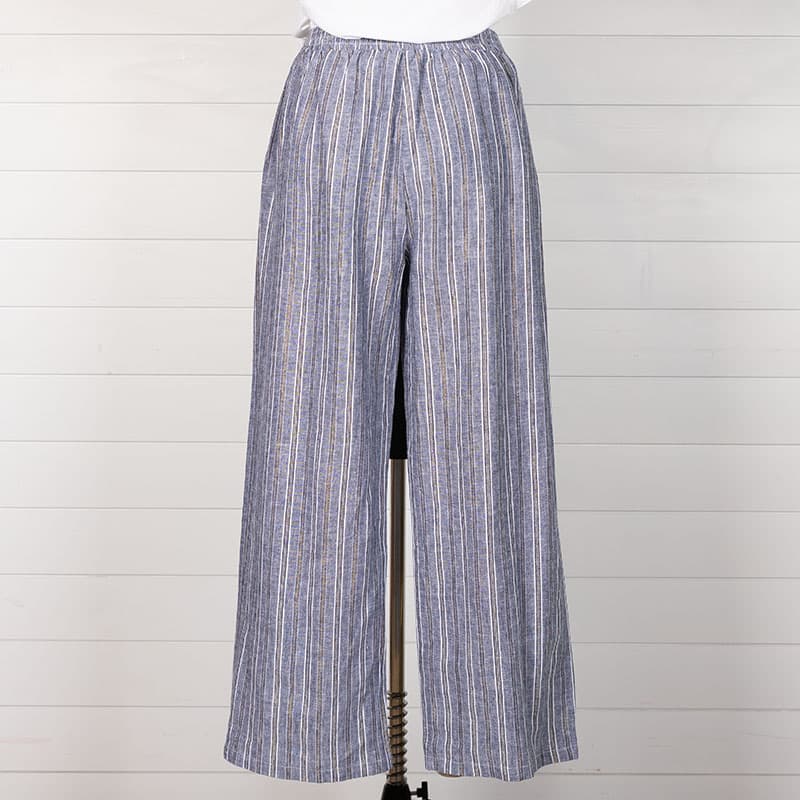 Striped Wide Leg Pants - Cracker Barrel