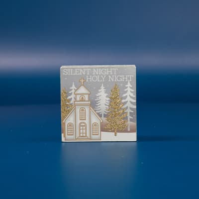 Silent Night Block Sign