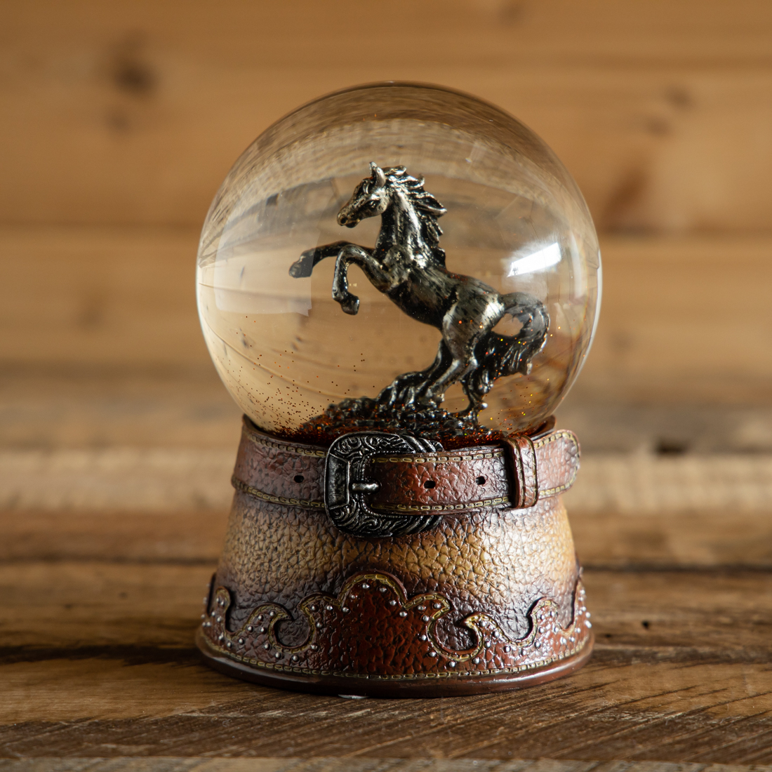 Horse Glitter Globe Cracker Barrel
