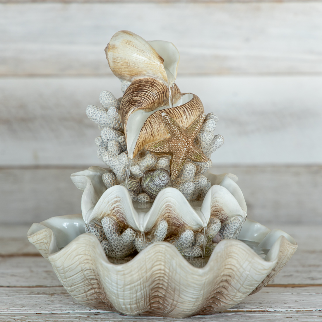 Coastal Shell Water Fountain Cracker Barrel