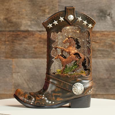 Boot Glitter Globe
