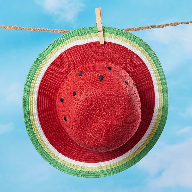 Toddler Watermelon Sun Hat - Cracker Barrel display picture 1
